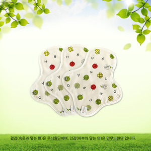 로한 애플트리 유기농 면생리대 소형3장세트